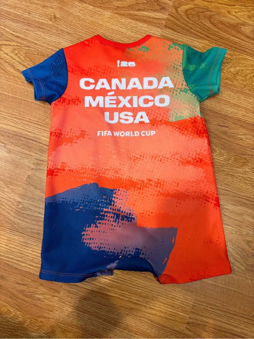 FIFA World Cup Kids' Red Graphic One-Piece Romper